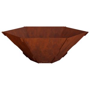 vidaXL Kominek Rdzawy 58,5 x 51,5 x 19,5 cm Stal kortenowska