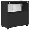 vidaXL Szafka z umywalką do łazienki z p&oacute;łką Czarny 60 x 30 x 60 cm