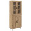 vidaXL Highboard Dąb rzemieślniczy 69,5 x 34 x 90 cm