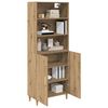 vidaXL Highboard Dąb rzemieślniczy 69,5 x 32,5 x 180 cm