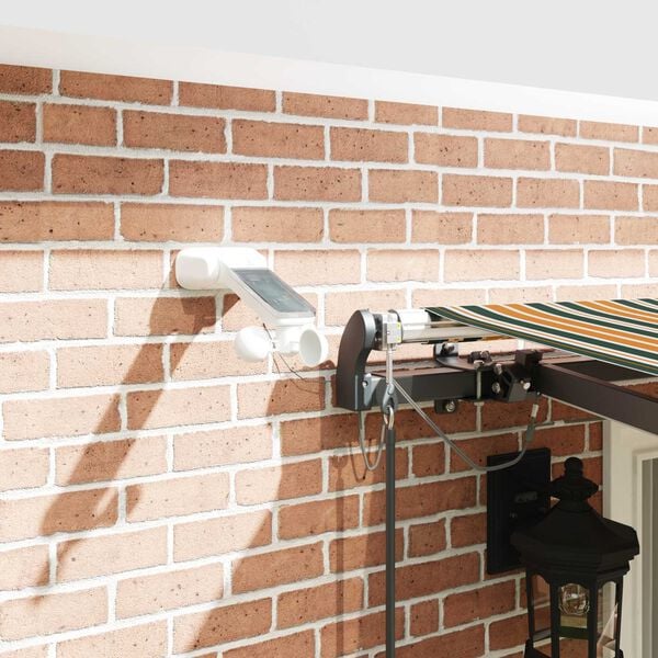 vidaXL Tkanina Zadaszenia z Zielony i ż&oacute;łty 400 &times; 300 cm Poliester