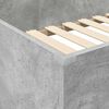 vidaXL Rama ł&oacute;żka piętrowego z biurkiem Betonowy szary 75 x 190 cm