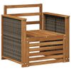 vidaXL Środkowa sofa ogrodowa naturalny