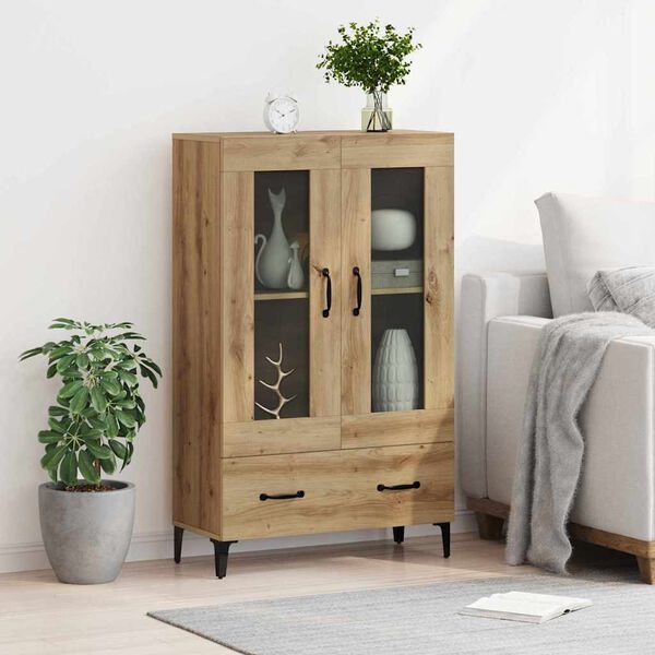 vidaXL Highboard z szufladą Dąb rzemieślniczy 70 x 31 x 115 cm