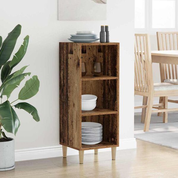 vidaXL Bufet Stare drewno 34,5 x 32,5 x 90 cm Materiał drewnopochodny