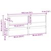 vidaXL Zagł&oacute;wek Inny Brązowy 180 cm Lite drewno sosnowe