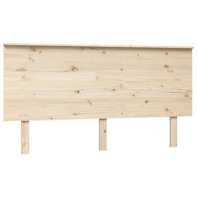 vidaXL Wezgłowie łóżka, 154x6x82,5 cm, lite drewno sosnowe