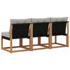 vidaXL 3 Sztuka Sofa środkowa na zewnątrz