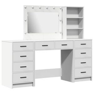 vidaXL Toaletka 3 szt. Biały 78,5 x 41 x 135 cm Drewno inżynieryjne