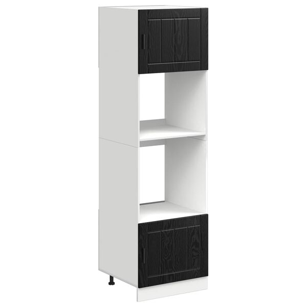 vidaXL Szafka kuchenna Czarny Dąb 60 x 57 x 207 cm