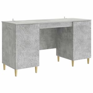 vidaXL Biurko Betonowy szary 142,5 x 50 x 75 cm Drewno inżynieryjne