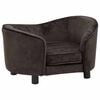 vidaXL Sofa dla psa, brązowa, 69x49x40 cm, pluszowa