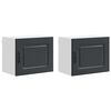 vidaXL Front do zmywarki Kalmar 2 pcs Czarny Drewno inżynieryjne