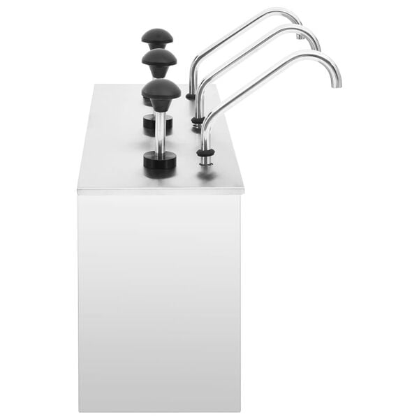 vidaXL Dozownik do sosów, stal nierdzewna, 3 x 3,5 L