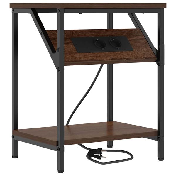 vidaXL Szafka Nocna Brązowy dąb 38 x 30 x 48 cm