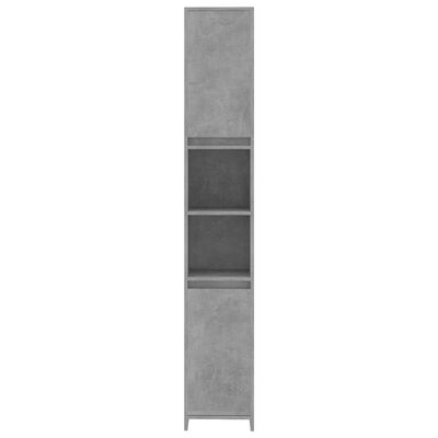vidaXL Szafka łazienkowa, szarość betonu, 30x30x183,5 cm, płyta wiórowa