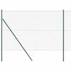 vidaXL Słupek ogrodzeniowy. Zielony 1,5 x 25 m (siatka 60 x 60 mm)