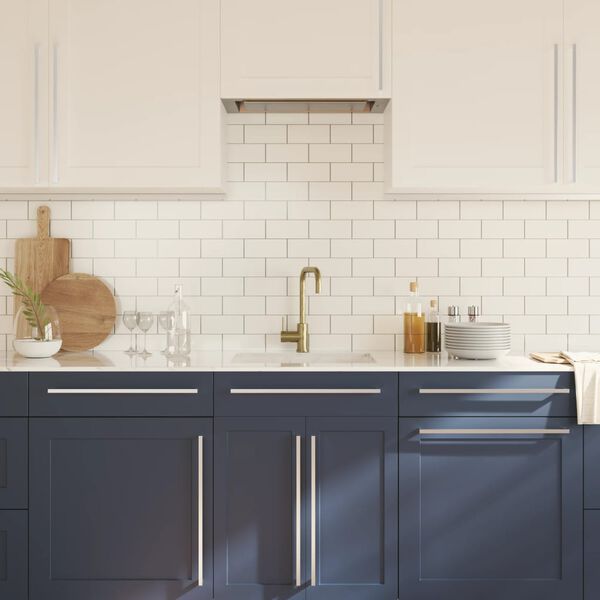 vidaXL Uchwyty do szafek, 20 szt., srebrne, 480 mm, stal nierdzewna