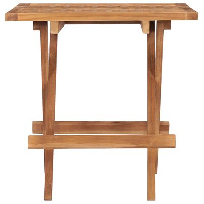 vidaXL Składany stolik ogrodowy, 50x50x50 cm, lite drewno tekowe