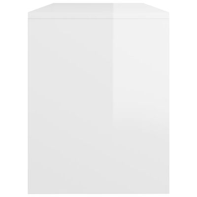 vidaXL Stołek do toaletki, biały o wysokim połysku, 70x35x45 cm