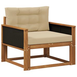 vidaXL Środkowa sofa ogrodowa naturalny