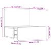 vidaXL Stolik nocny 2 pcs Biały 44 x 32,5 x 40 cm Lite drewno sosnowe