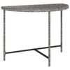 vidaXL Stolik ogrodowy, szary, 100x50x75 cm, rattan PE