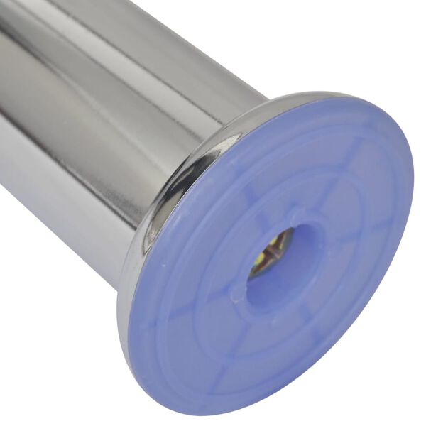vidaXL Okrągłe n&oacute;żki do sofy, 8 szt., chromowe, 180 mm