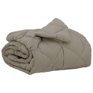 vidaXL Kołdra na cały rok Jasnoszary 200 x 135 cm Mikrofibra