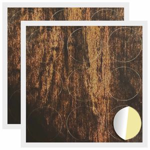 vidaXL Okładka Śrubowa Samoprzylepna 2 pcs Stare drewno &Oslash; 20 x 0,5 mm