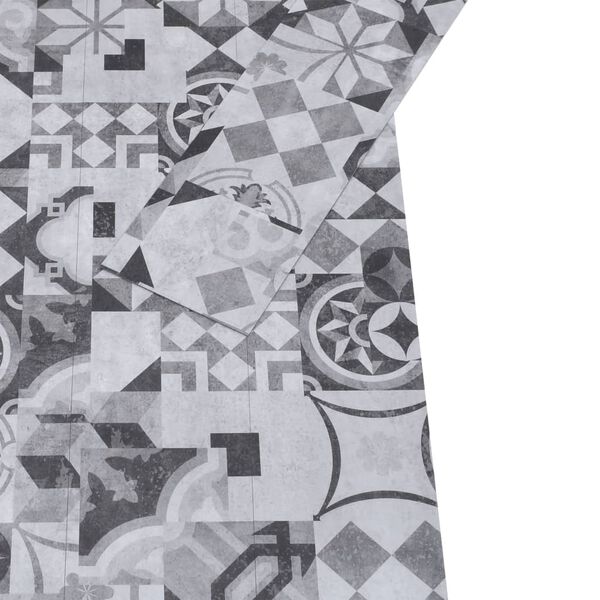 vidaXL Panele podłogowe PVC, 5,02 m², 2 mm, samoprzylepne szary wzór