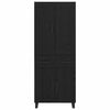 vidaXL Highboard Czarny Dąb 69,5 x 34 x 180 cm Materiał drewnopochodny