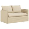 vidaXL Sofa Kremowy 136 x 82 x 85 cm tkanina