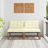 vidaXL 2 Sztuka Środkowa sofa ogrodowa Lite Drewno Akacji Naturalny