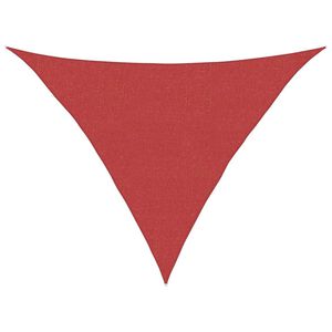 vidaXL Żagiel przeciwsłoneczny, 160 g/m&sup2;, czerwony, 2,5x2,5x3,5m, HDPE