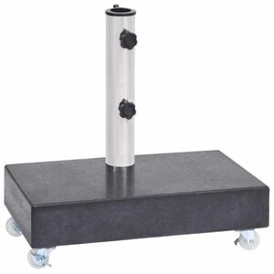 vidaXL Stojak pod parasol, czarny, 45x25x8 cm, granitowy