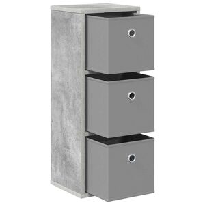 vidaXL Bufet z szufladą Betonowy szary 25,5 x 22 x 69,5 cm