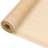 vidaXL Siatka cieniująca, beżowa, 1x25 m, HDPE, 75 g/m&sup2;