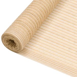 vidaXL Siatka cieniująca, beżowa, 1x25 m, HDPE, 75 g/m&sup2;