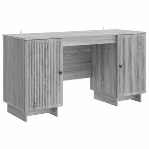 vidaXL Biurko Szary Sonoma Drewno inżynieryjne 142,5 x 50 x 75 cm