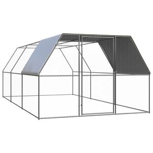 vidaXL Klatka zewnętrzna dla kurcząt, 3x6x2 m, stal galwanizowana