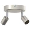 vidaXL Reflektor sufitowy Z reflektorami Nikiel 12 x 8 cm Stal