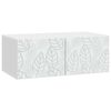 vidaXL Szafka RTV montowana na ścianie 59,5 x 41 x 30 cm Biały