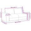 vidaXL Sofa dwuosobowa, jasnoszara, 180x77x82 cm, tkanina sztruksowa