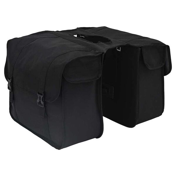 vidaXL Torba rowerowa Czarny 18,5 x 40 x 35 cm Poliester