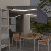 vidaXL Automatyczna markiza z zasłoną, LED i czujnikiem, 4,5x3 m