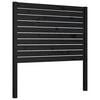 vidaXL Wezgłowie ł&oacute;żka, czarne, 96x4x100 cm, lite drewno sosnowe