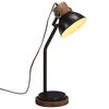 vidaXL Lampa stołowa, 25 W, czarna, 18x18x60 cm, E27