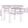vidaXL Stolik końcowy Corona Biały 50 x 50 x 50 cm Lite drewno sosnowe
