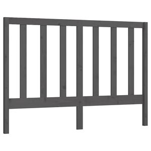 vidaXL Wezgłowie ł&oacute;żka, szare, 166x4x100 cm, lite drewno sosnowe